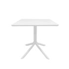 Ozone 80 cm Square White Outdoor Table