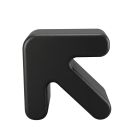 Replica Arrow Stool - Black Plastic Low Stool