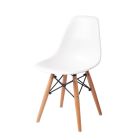 Replica Charles Eames Children's Chair with Wood Legs - White