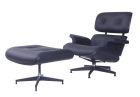 Replica Black Timber Charles Eames Lounge and Ottoman