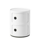 Replica Anna Ferreiri Componibili Storage Unit 2 Round - White