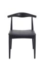 Replica Hans Wegner Elbow Chair CH20 - Black Timber - ** 2 Left in Stock **