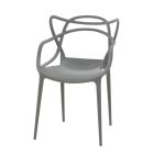 Replica Masters Plastic Dining Chair in Grey
