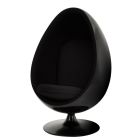 Replica Ovalia Egg Chair All Black Version