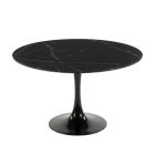 Replica Eero Saarinen Tulip Table 120cm – Spanish Nero Marquina Black Marble