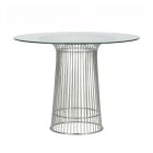 Replica Warren Platner Glass Dining Table - 100 cm Round