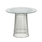 Replica Warren Platner Glass Round Dining Table - 80 cm Diameter