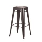 Replica Xavier Pauchard Black Metal Bar Stool 75 cm