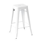 Replica Xavier Pauchard Bar Stool 75cm White Powder Coat