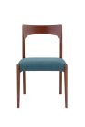 Replica 172 Dining Chair by Takahashi Asako - Walnut Timber with Teal Fabric