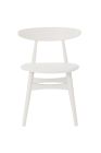 Replica Hans Wegner CH33 Dining Chair in White Timber