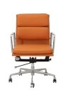 Replica Charles Eames Soft Pad Tan Office Chair - Low Back with Arms