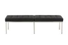Florence Knoll 3 Seat Leather Bench Replica 