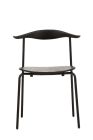 Replica CH88 Stacking Chair by Hans Wegner - Black Frame and Black Seat