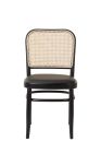 Replica Josef Hoffman Dining Chair with a Padded Seat – Black