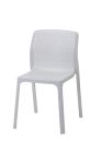 Replica Net Plastic Chair (No Arms) - White