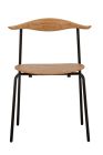 Replica Hans Wegner CH88 Stacking Chair - Black Frame with Natural Seat