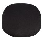 Replica Tulip Chair Seat Cushions (Seat Pads) in Black Fabric with Foam Insert