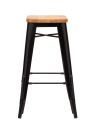 Replica Xavier Pauchard Stool with Wood Top 75 cm