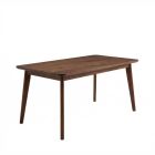 Scandinavian Dining Table - 160 cm Dark Walnut