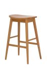 Scandinavian Bar Stool - Natural Ash Timber