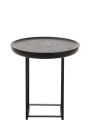 Selma Round Side Table by Dane Craft - Black Timber