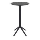 Furnlink Sky Folding Outdoor Bar Table - Round Black table by Siesta