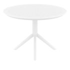 Furnlink Sky Table 105 - Round White Outdoor Table by Siesta made in Europe