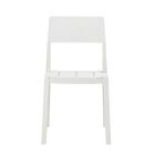 Plank Outdoor Stacking Chair - White