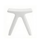 White Plastic Butterfly Stool - Low Stool