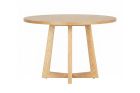 Zodiac Scandinavian Round Dining Table 120 cm - Natural Ash