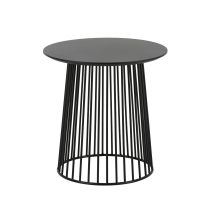 Black Cylinder Side Table