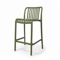 Bordeaux Stackable Olive Outdoor Counter Stool 65cm