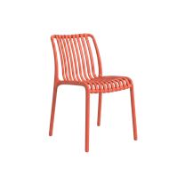 Bordeaux Terracotta Outdoor Dining Chair - Stacking Polypropylene