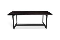 Farmhouse Rustic Black Elm Dining Table 200 cm
