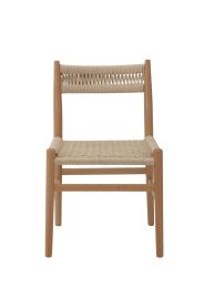 Fitzroy Dining Chair - Natural Beech timber with Cord Seat