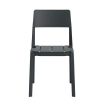 Grey Plank Plastic Chair