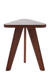 Julie Timber Side Table - Triangular Shaped - Walnut