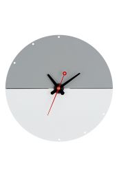 Matching Wall Clock - Grey and White