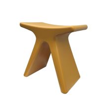 Mustard Butterfly Stool Plastic | Angled View