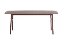 Penelope Dark Walnut Timber 180 cm Dining Table