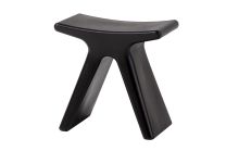 Black Plastic Butterfly Low Stool