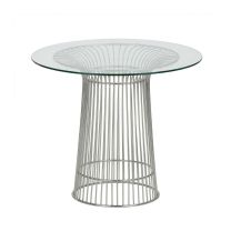 Replica Warren Platner Glass Round Dining Table 80 cm