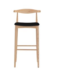 Replica Elbow 75 cm Bar Stool with Black Seat Pad