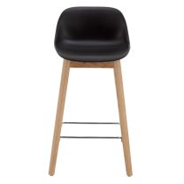 Replica Fiber Kitchen Stool 65 cm with Black Seat