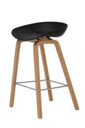 Replica Hee Welling Wooden Base Stool Black