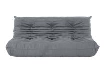 Replica Togo Sofa - Three Seat Sofa with Light Grey Fabric