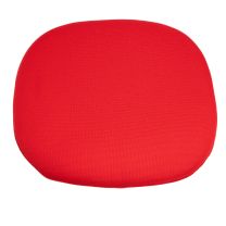 Replica Tulip Chair Seat Cushions in Red Fabric with Foam Insert