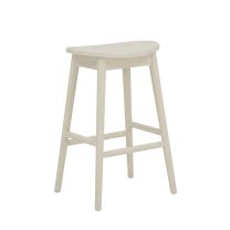 White Scandinavian Bar Stool