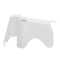 A crisp side profile view of the White Elephant Chair Replica, showcasing the sturdy, 72cm long proportions and stable base designed specifically for safe children's play.
